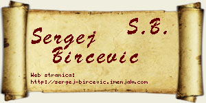 Sergej Birčević vizit kartica